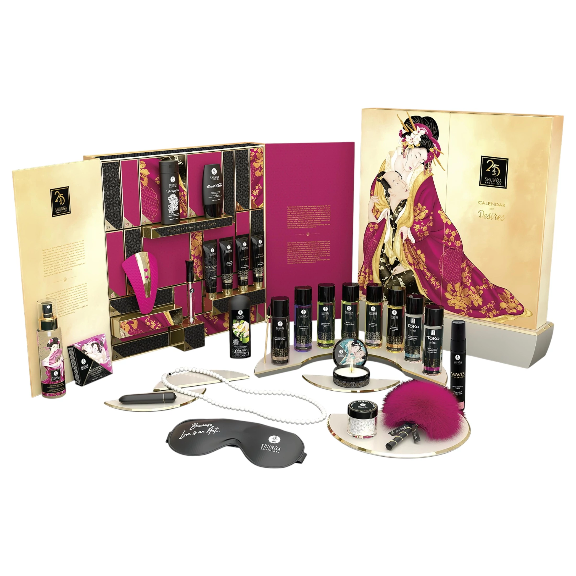 Shunga Calendar of Desires - luxus (adventi) naptár - 25 részes - Goldengate szexshop