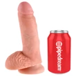 King Cock 7 herés dildó (18 cm, natúr)
