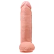 King Cock 12 herés nagy dildó (30 cm, natúr)