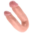 King Cock dupla dildó (közepes, natúr)