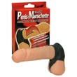 You2Toys - Latex pénisz- és here mandzsetta - fekete
