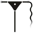 You2Toys - Silicone Strap-On - felcsatolható dildó (fekete)
