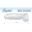 Crystal Clear Big Dong - zselés óriás dildó (21,5 cm)