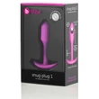 b-Vibe Snug Plug 1 - anál plug belső súllyal (55 g, pink)