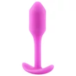 b-Vibe Snug Plug 1 - anál plug belső súllyal (55 g, pink)