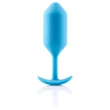 b-Vibe Snug Plug 3 - dupla golyós butt plug (180 g, kék)