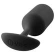 b-Vibe Snug Plug 3 - dupla golyós butt plug (180 g, fekete)