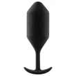 b-Vibe Snug Plug 4 - dupla golyós anál plug (257 g, fekete)