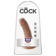 King Cock 6 dildó (15 cm, barna)