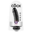 King Cock 8 dildó (20 cm, fekete)