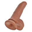King Cock 9 herés dildó (23 cm, barna)