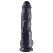 King Cock 10 herés dildó (25 cm, fekete)