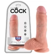 King Cock 8 herés dildó (20 cm, natúr)