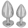 You2Toys - Diamond - 85g-os alumínium anál plug (ezüst-piros)