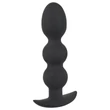 Black Velvets Heavy - 145 g-os gömbös anál plug (fekete)