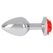 You2Toys - Rose - 91g-os alumínium anál dildó (ezüst-piros)