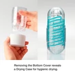TENGA Spinner Tetra - maszturbátor (átlátszó)
