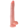 King Cock 14 herés nagy dildó (35 cm, natúr)