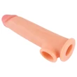 realistixxx - heregyűrűs hosszabbító péniszköpeny - 19 cm (natúr)