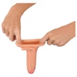 realistixxx - heregyűrűs hosszabbító péniszköpeny - 19 cm (testszínű)