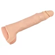 realistixxx - heregyűrűs péniszköpeny - 16 cm (testszínű)