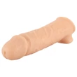 realistixxx - heregyűrűs péniszköpeny - 16 cm (testszínű)