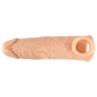 realistixxx - heregyűrűs péniszköpeny - 16 cm (testszínű)