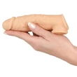 realistixxx - heregyűrűs péniszköpeny - 16 cm (testszínű)