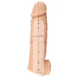 realistixxx - heregyűrűs péniszköpeny - 16 cm (testszínű)
