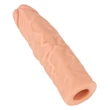 Nature Skin - hosszabbító, vastagító péniszköpeny (19,5 cm)