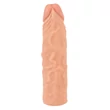 Nature Skin - hosszabbító, vastagító péniszköpeny (19,5 cm)