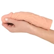 Nature Skin - hosszabbító, vastagító péniszköpeny (19,5 cm)