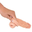 Nature Skin - hosszabbító, vastagító péniszköpeny (19,5 cm)