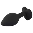 You2Toys Anal Plug - fehér köves anál plug (fekete)