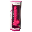 Silexd 7 - tapadókorongos, herés dildó - 17,5 cm (pink)