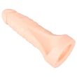 realistixxx Double F - élethű dildó péniszgyűrűvel (natúr)