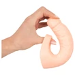 realistixxx Double F - élethű dildó péniszgyűrűvel (natúr)