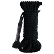 Fetish Silky Rope - shibari bondage kötél (10 m, fekete)
