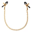 Pipedream Fetish Fantasy Gold - mellbimbó csipesz (arany)
