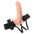 Pipedream - Fetish Strap-On 8 - felcsatolható, üreges vibrátor (testszínű)