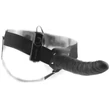 Pipedream Fetish Strap-On 8 - felcsatolható, üreges vibrátor (fekete)