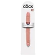 King Cock 12 Slim - élethű dupla dildó (31cm) - natúr