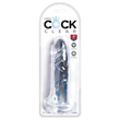 King Cock Clear 6 - tapadókorongos dildó (15 cm)