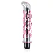 Icicles No. 19 - gyöngyös, üveg G-pont vibrátor (áttetsző-pink)