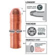 Pipedream - X-TENSION Mega 1 - élethű péniszköpeny (17,7 cm, testszínű)