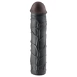 Pipedream - X-TENSION Mega 3 - élethű péniszköpeny (22,8 cm, fekete)