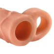 X-TENSION Perfect 1 - heregyűrűs péniszköpeny (17,7 cm) - natúr
