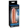 X-TENSION Perfect 1 - heregyűrűs péniszköpeny (17,7 cm) - natúr