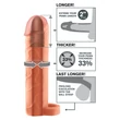 X-TENSION Perfect 2 - heregyűrűs péniszköpeny (19 cm) - natúr