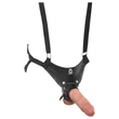 King Cock Strap-on 10 - üreges felcsatolható dildó 25 cm